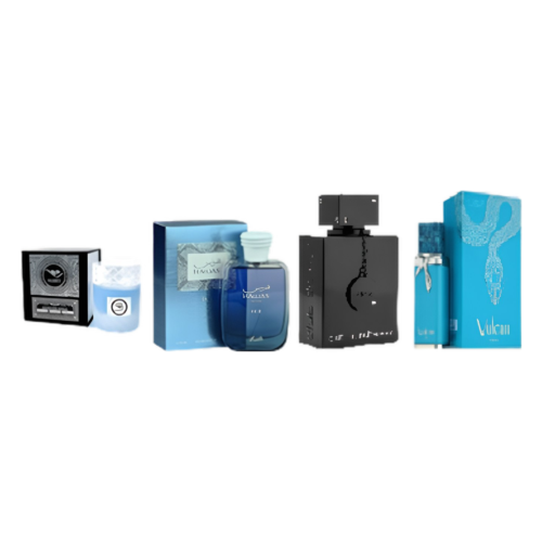 e439abaf-58bf-4c51-999c-90128535e704 10 ML Hawas Ice+10 ML vulcan feu+10 ML Mawj+10 ML Club de nuit